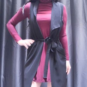Long Tie Cardigan/Vest